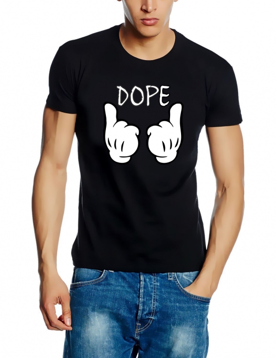 DOPE cartoon hands T-Shirt  S M L XL 2XL 3XL 4XL 5XL