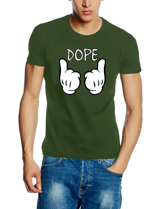 DOPE cartoon hands T-Shirt  S M L XL 2XL 3XL 4XL 5XL