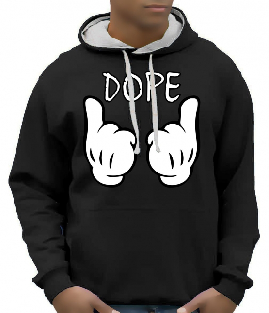 DOPE cartoon hands Hoodie Sweatshirt mit Kapuze Hoodie Sweater S