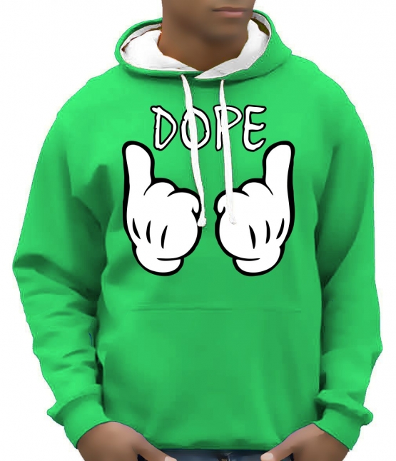 DOPE cartoon hands Hoodie Sweatshirt mit Kapuze Hoodie Sweater S