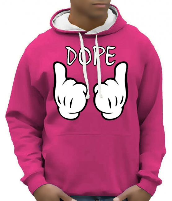 DOPE cartoon hands Hoodie Sweatshirt mit Kapuze Hoodie Sweater S