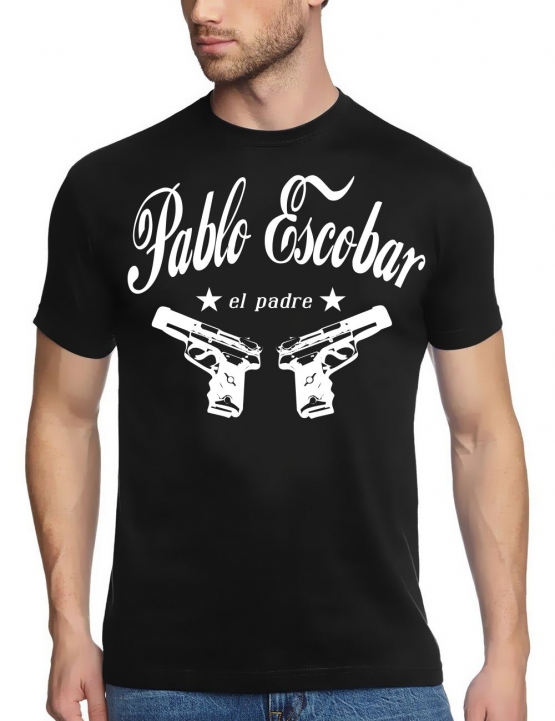 PABLO ESCOBAR el padre  cocaine t-shirt kokain