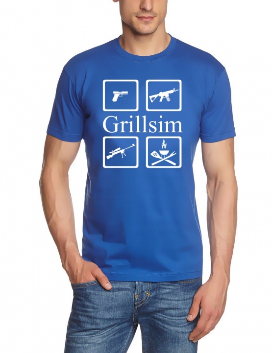 GRILLSIM Airsoft T-Shirt  S M L XL 2XL 3XL 4XL 5XL