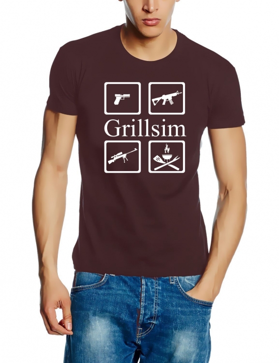 GRILLSIM Airsoft T-Shirt  S M L XL 2XL 3XL 4XL 5XL