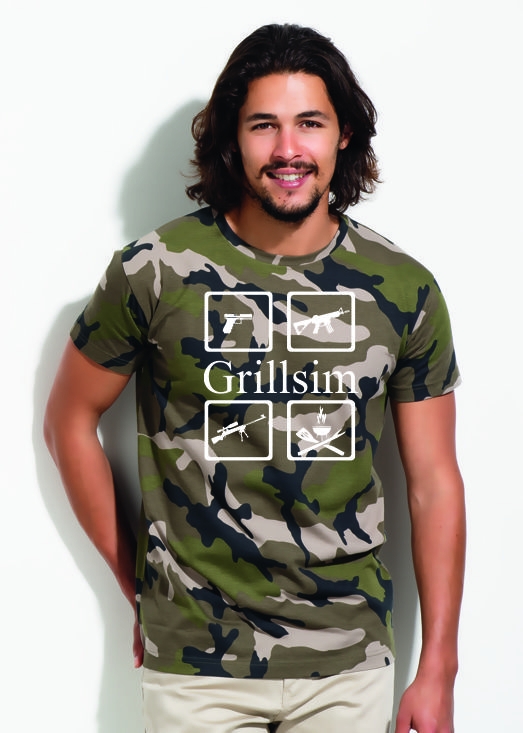 GRILLSIM Airsoft T-Shirt  S M L XL 2XL 3XL 4XL 5XL