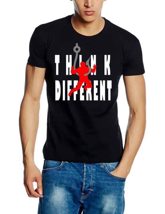 Anglershirt Think Different - Angler am Haken T-Shirt  S M L XL