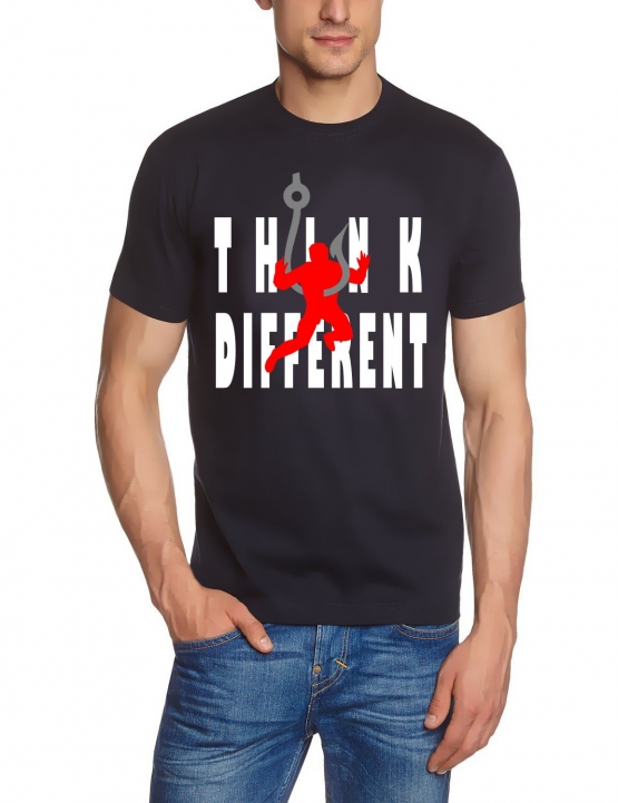 Anglershirt Think Different - Angler am Haken T-Shirt  S M L XL