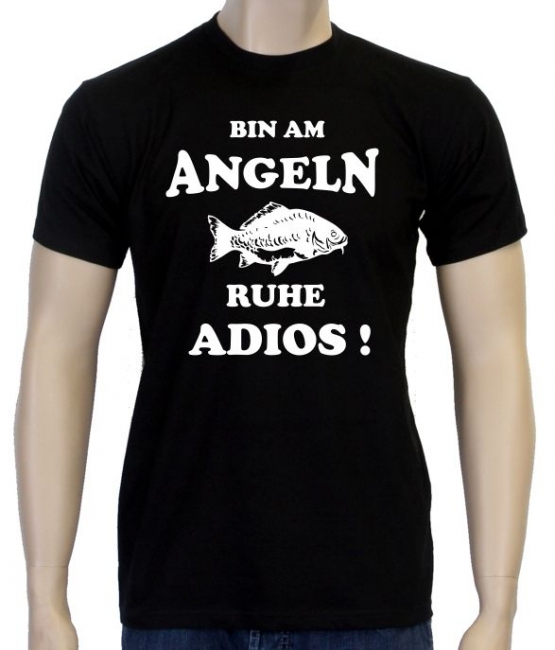 Anglershirt! Ja sie beissen, ja, hier gibt es Fische T-Shirt! S 