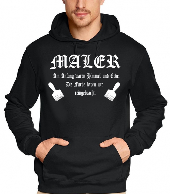 MALER Sweatshirt mit Kapuze HOODIE S M L XL 2XL 3XL 4XL 5XL