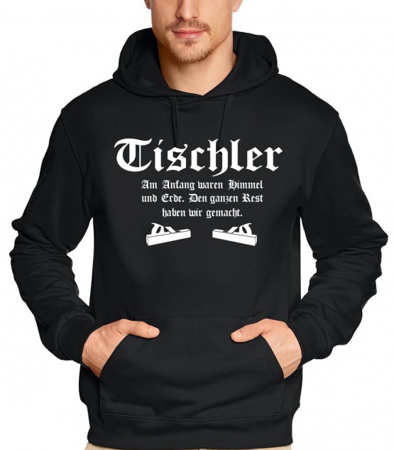 TISCHLER Sweatshirt mit Kapuze HOODIE S M L XL 2XL 3XL 4XL 5XL