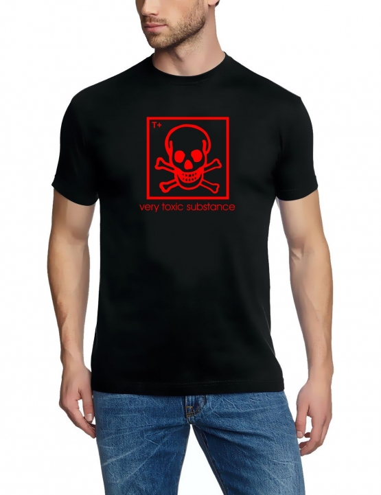 VERY TOXIC SUBSTANCE tshirt BLACK S M L XL XXL XXXL