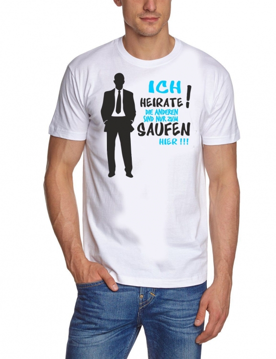 JUNGGESELLENABSCHIEDS KOMBI: T-SHIRT + MAFIAHUT | BRÄUTIGAM UND