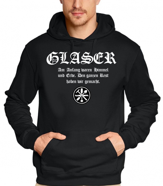 GLASER Sweatshirt mit Kapuze HOODIE S M L XL 2XL 3XL 4XL 5XL