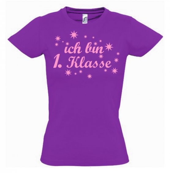 Ich bin 1. Klasse T-Shirt Mädchen Einschulung Schulanfang Gr. 98