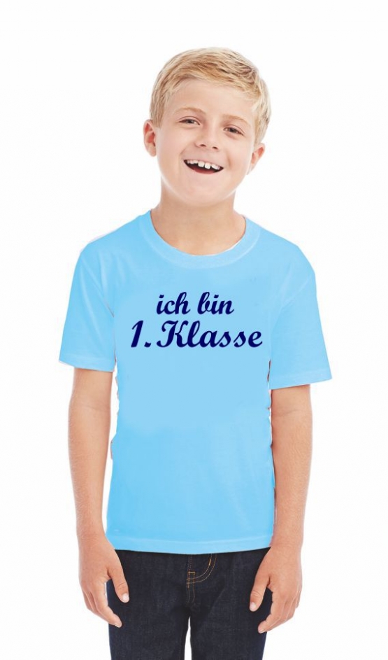 Ich bin 1. Klasse T-Shirt für Jungs zur Einschulung Schulanfang