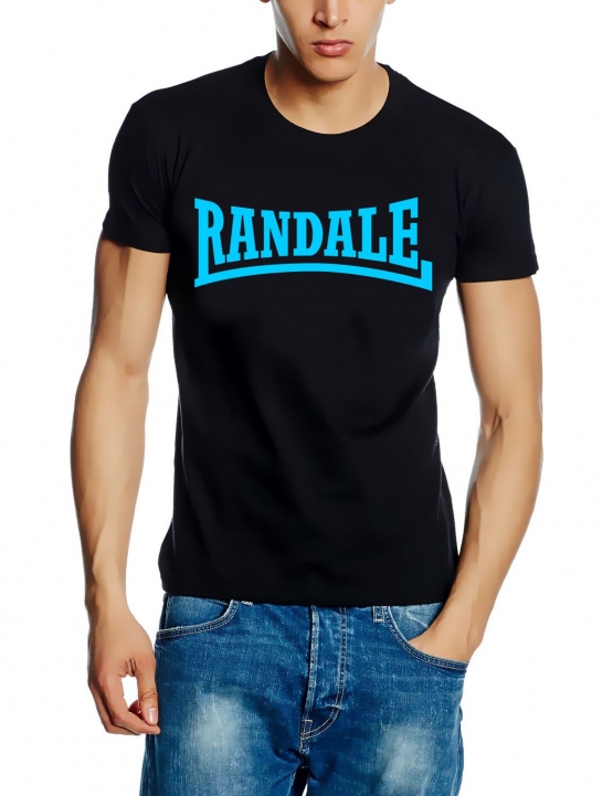 RANDALE T-SHIRT  t-shirt schwarz / blau S - XXXL