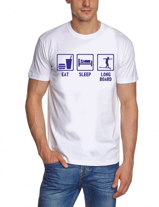 EAT, SLEEP, LONGBOARD ! T-Shirt  S M L XL 2XL 3XL 4XL 5XL