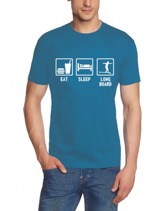 EAT, SLEEP, LONGBOARD ! T-Shirt  S M L XL 2XL 3XL 4XL 5XL