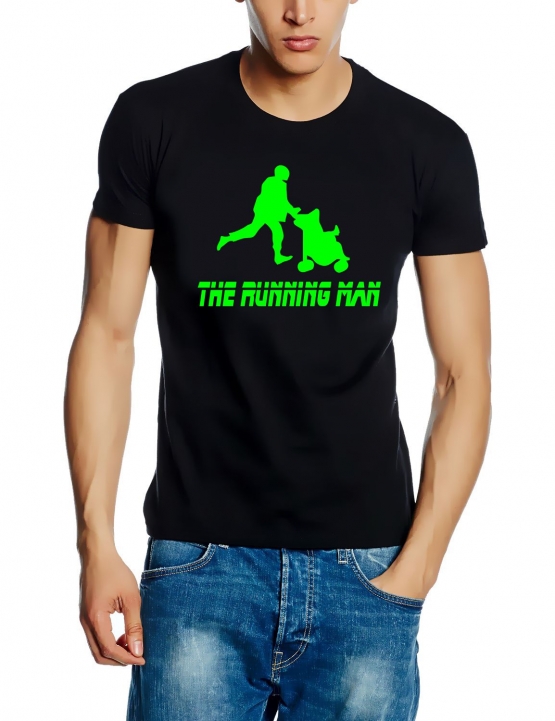 RUNNING MAN T-Shirt für den Papa Vater zur Geburt Hochzeit Heira