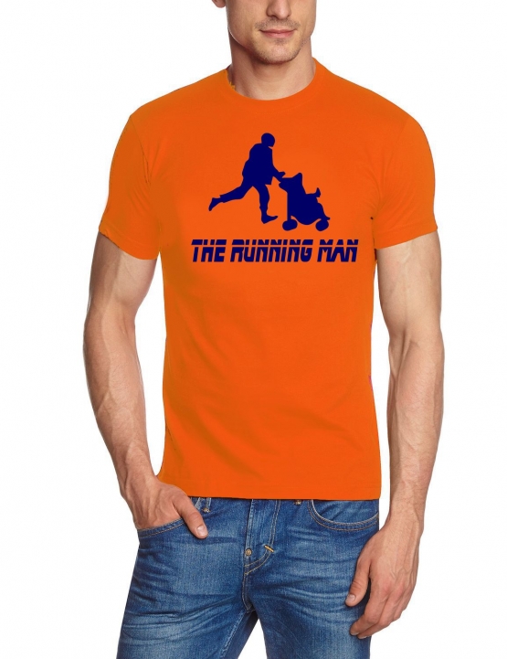 RUNNING MAN T-Shirt für den Papa Vater zur Geburt Hochzeit Heira