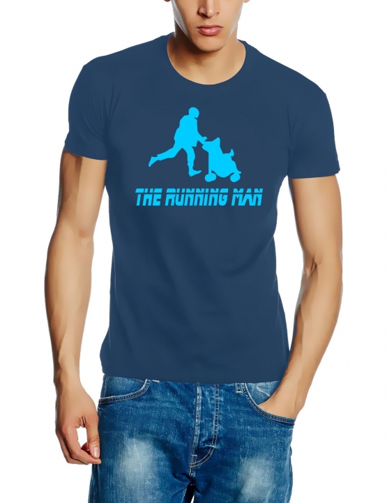 RUNNING MAN T-Shirt für den Papa Vater zur Geburt Hochzeit Heira