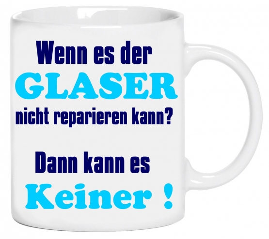 Glaser Becher ! Wenn es der Glaser nicht reparieren kann? Dann k