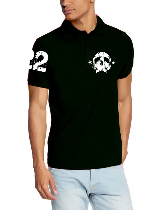 Totenkopf POLOSHIRT Skull 22 DEADHEAD S M L XL XXL black