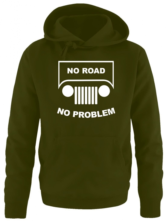 NO ROAD - NO PROBLEM ! SUV GELÄNDEWAGEN OFFROAD Sweatshirt mit K