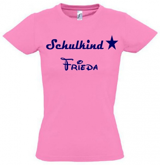 Schulkind mit Namen T-Shirt zur Einschulung Schulbeginn Kinderga