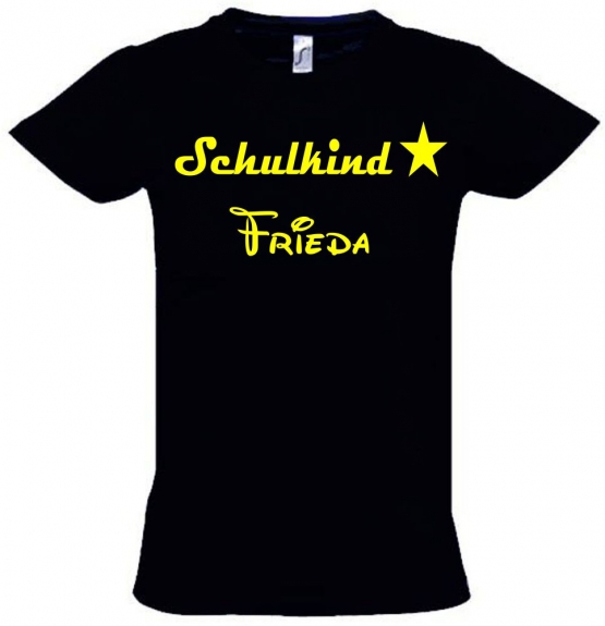 Schulkind mit Namen T-Shirt zur Einschulung Schulbeginn Kinderga