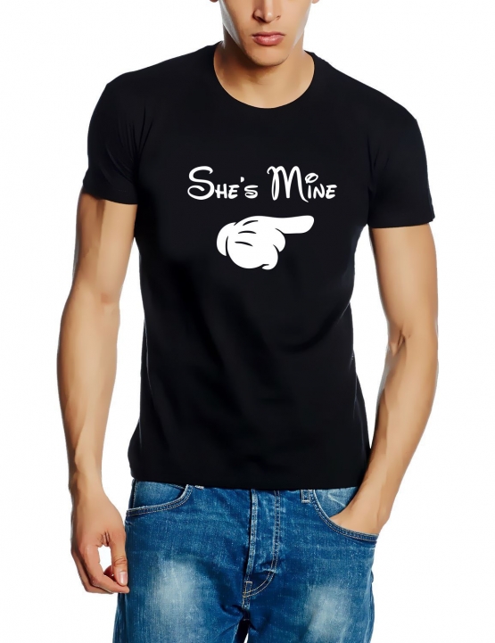 She´s mine & He´s mine - Pärchen T-Shirts  Damen und