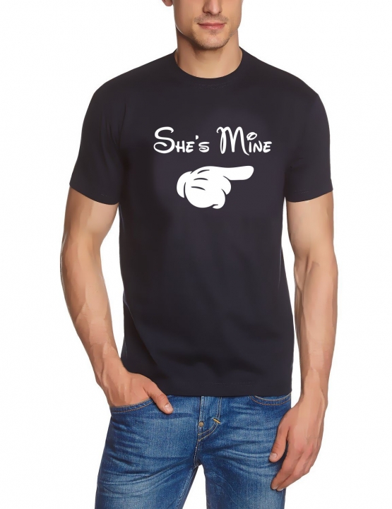 She´s mine & He´s mine - Pärchen T-Shirts  Damen und