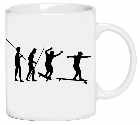 Evolution Longboard! KaffeeTasse! coole-fun-t-shirts