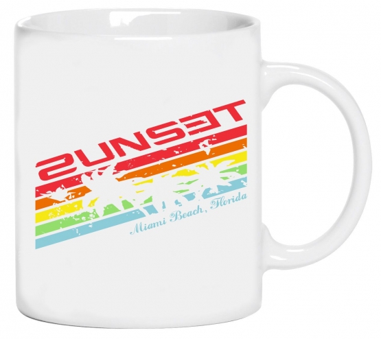 2sunset orange Kaffeebecher! von coole-fun-T-Shirts,