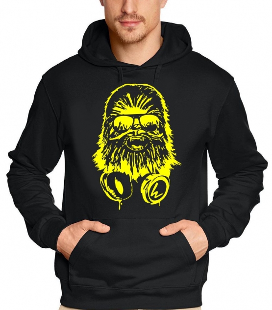 WOOKIE CHEWY CHEWBACCA DJ ! SWEATSHIRT MIT KAPUZE - HOODIE  S M 