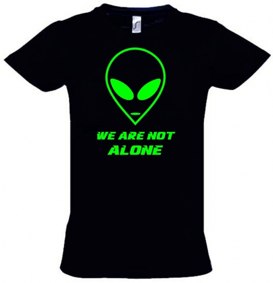 We are not alone ! Alien Kinder T-Shirt Kids Gr.128 - 164 cm