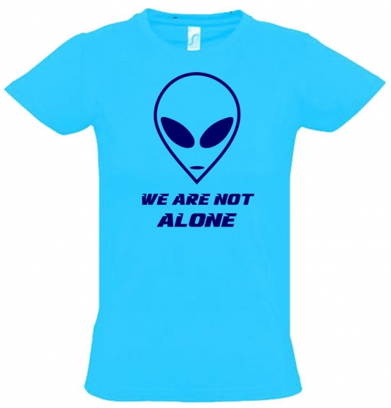 We are not alone ! Alien Kinder T-Shirt Kids Gr.128 - 164 cm