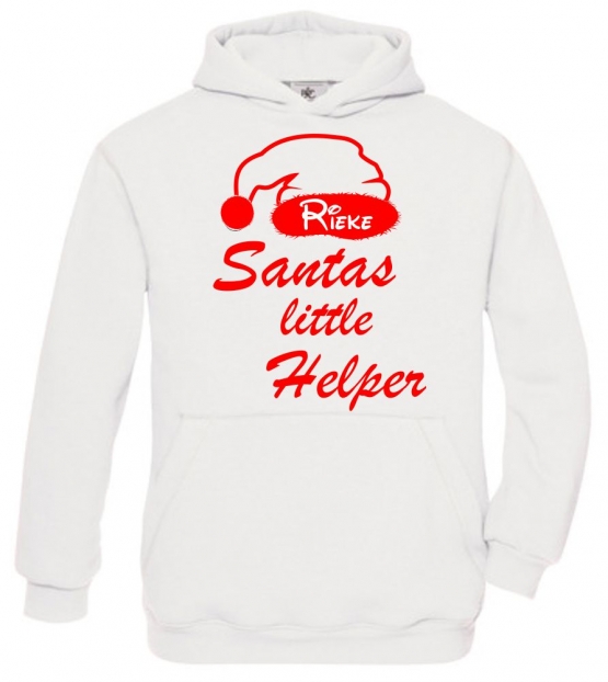 Santa´s little Helper ! Kinder Sweatshirt mit Kapuze Hoodi