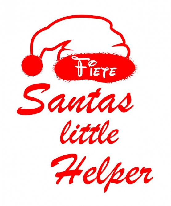 Santa´s little Helper ! Kinder Sweatshirt mit Kapuze Hoodi