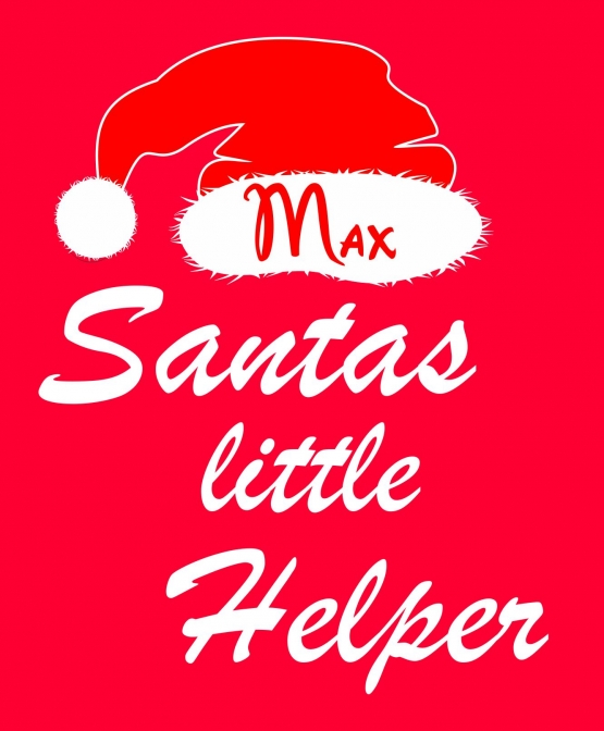 Santa´s little Helper ! Kinder Sweatshirt mit Kapuze Hoodi