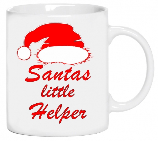 Santas little Helper coole-fun-t-shirts Becher weiss Kaffeetasse