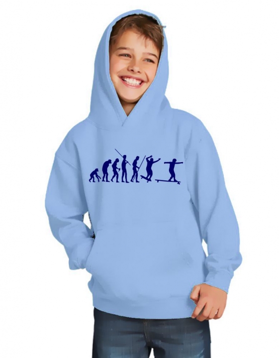 Longboard Evolution Kinder Sweatshirt mit Kapuze HOODIE Kids Gr.