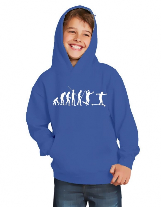 Longboard Evolution Kinder Sweatshirt mit Kapuze HOODIE Kids Gr.