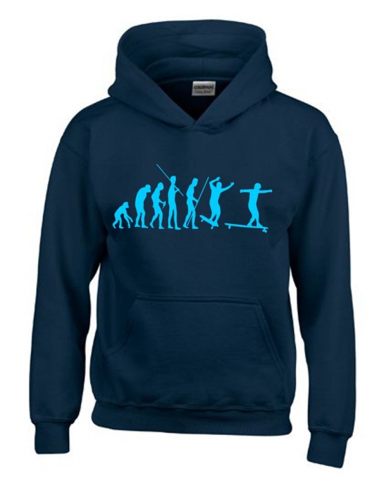 Longboard Evolution Kinder Sweatshirt mit Kapuze HOODIE Kids Gr.