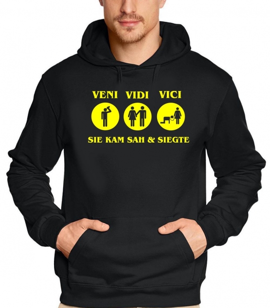 VENI VIDI VICI - Sie kam sah und siegte ! JGA Hoodie Sweatshirt 