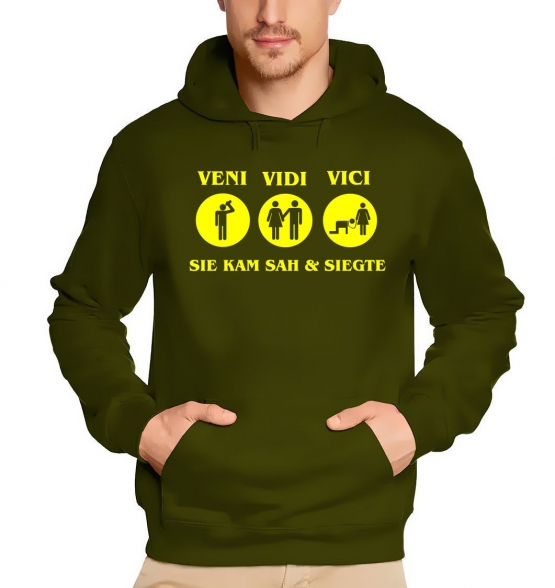 VENI VIDI VICI - Sie kam sah und siegte ! JGA Hoodie Sweatshirt 