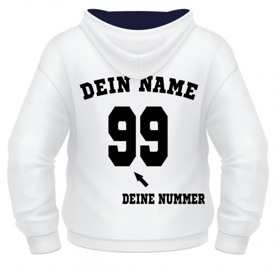 Deutschland ADLER Fußball HOODIE TRIKOT mit Deinem NAMEN + NUMME