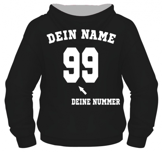 Deutschland ADLER Fußball HOODIE TRIKOT mit Deinem NAMEN + NUMME