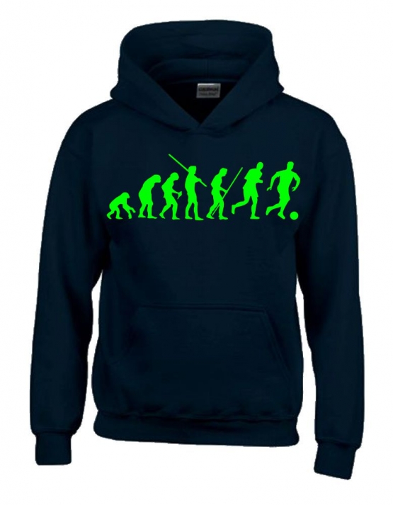 FUSSBALL Evolution Kinder Sweatshirt mit Kapuze HOODIE Kids Gr.1