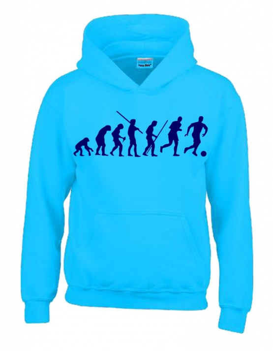 FUSSBALL Evolution Kinder Sweatshirt mit Kapuze HOODIE Kids Gr.1